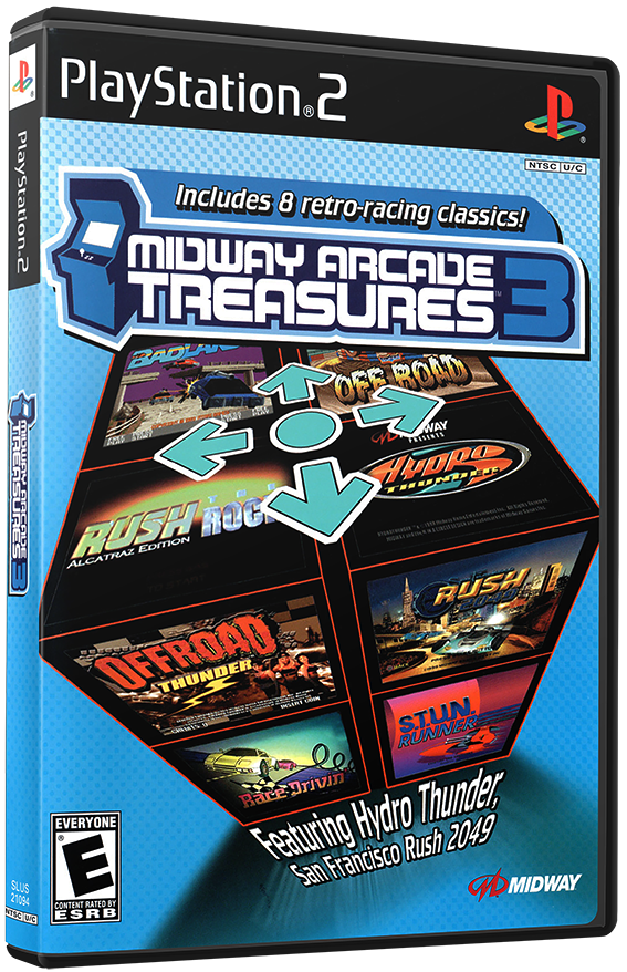 แผ่นเกมส์ PS2 : Midway Arcade Treasures 3