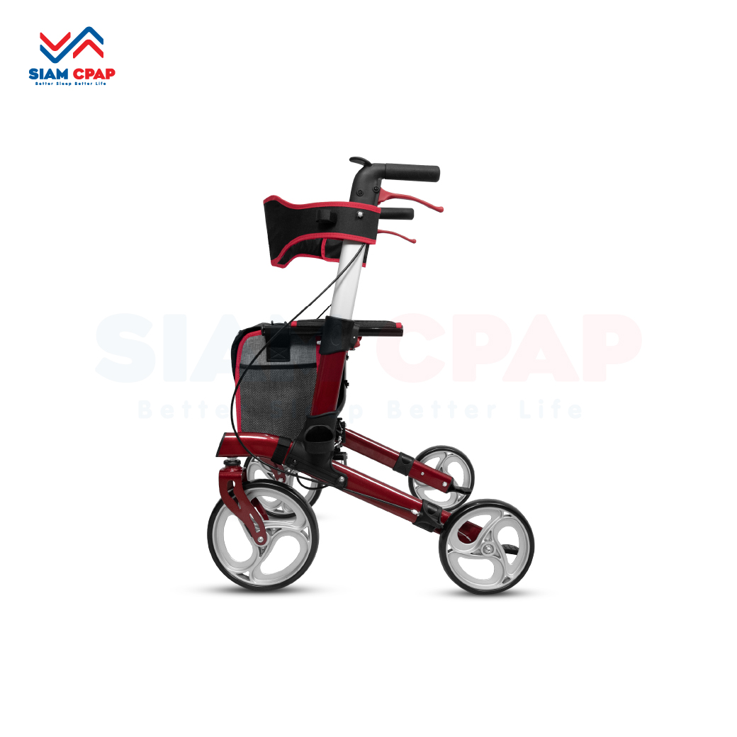 รุ่นใหม่ Rollator จากแบรนด์ Better รุ่น BT803L วอล์คเกอร์ 4 ล้อ อุปกรณ์ช่วยพยุงเดินและฝึกเดิน พร้อมที่นั่งในตัว รับประกันสินค้า 1 ปี