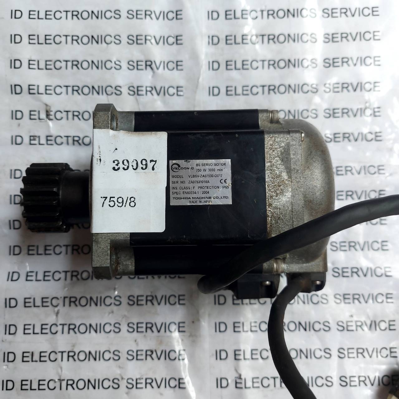 SERVO MOTOR " VELCONIC " MODEL : VLBSV-ZA07530-O017