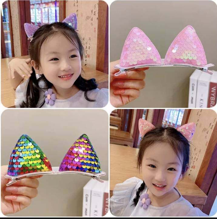 💗มาหยากิ๊ฟช้อป💗 กิ๊บหูแมว กิ๊บโบว์มุก น่ารัก ๆ ฟรุ๊งฟริ๊ง สำหรับเด็กผู้หญิง กิ๊บผู้หญิง แพ็คคู่