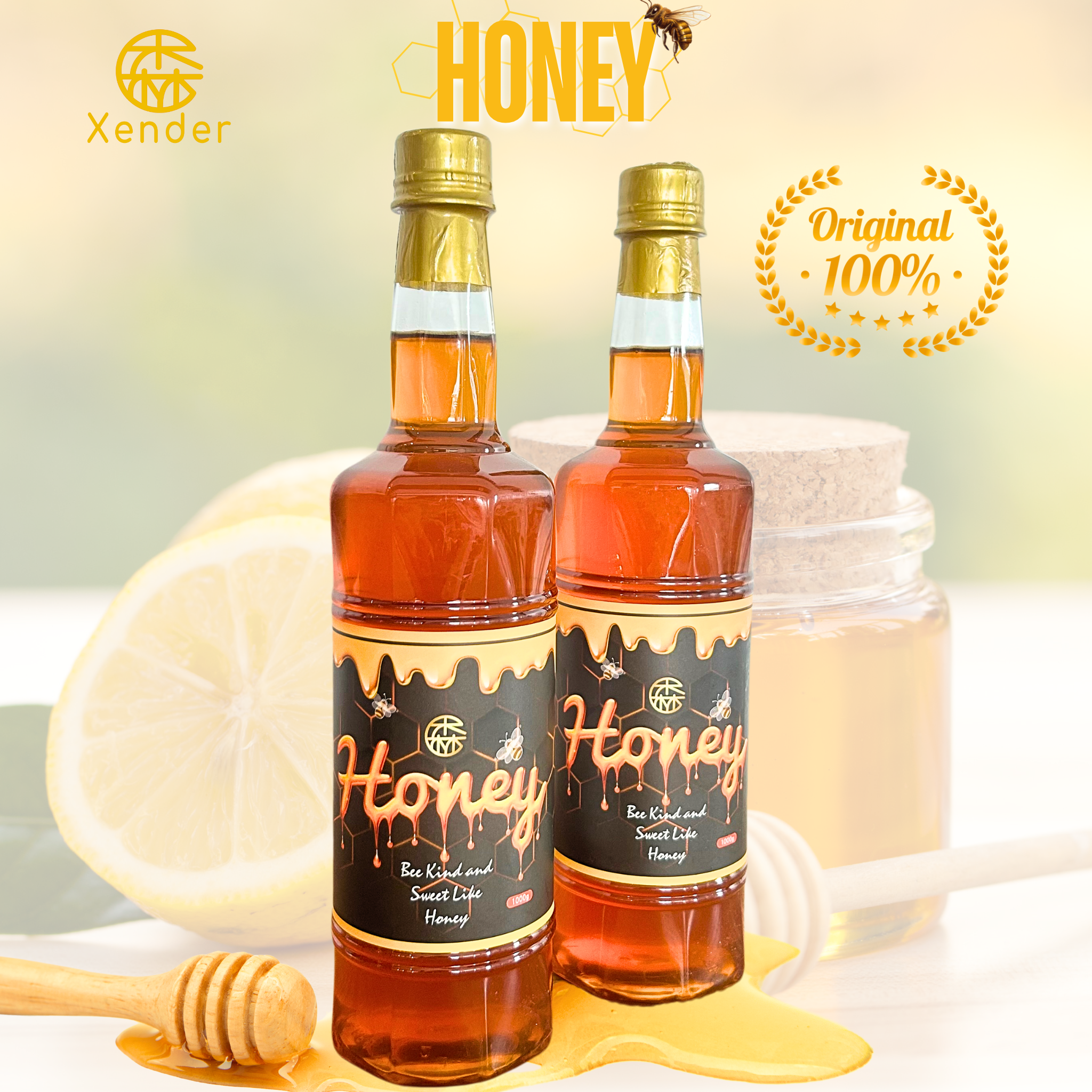 น้ำผึ้งแท้ เข้มข้น 100 % Honey syrup Xender