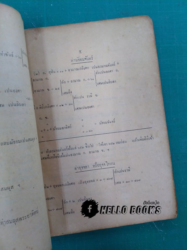 โหราศาสตร์ ตำราพระสุริยยาตร์ สยามสากล ตำราให้ฤกษ์ทั้งปวง ทำดวงพิชัยสงคราม อื่น ๆ