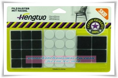 P06717 แผ่นรองขาโต๊ะ ลังละ 240 ชุด HY-213-3 (เฉลี่ย 15 บาท/ชุด)