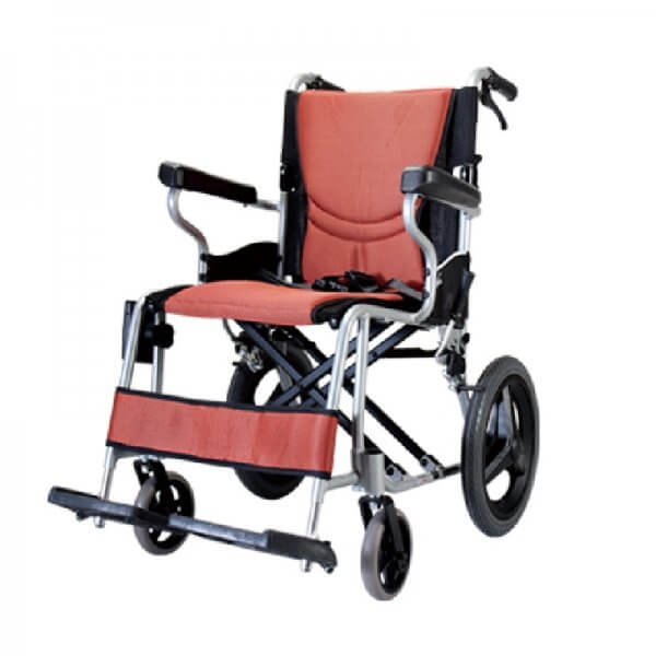 รถเข็นวีลแชร์น้ำหนักเบา พับได้ อลูมินัมอัลลอยด์คาร์ม่า รุ่น S-Ergo 205 F14 (WheelChair KARMA S-Ergo 205 F14) พกพาสะดวก กะทัดรัด ล้อหลังเล็ก