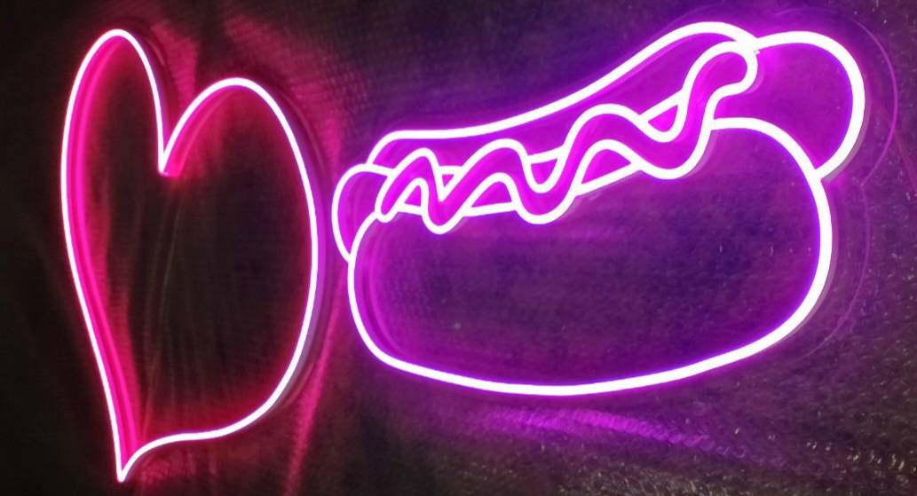 #ป้ายไฟนีออนดัดled