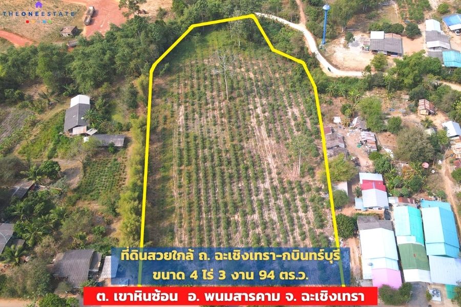 📣 ที่ดินสวยพร้อมทำกำไรดีกว่าฝากแบงค์ ปลูกต้นยูคาฯ ตอ2 กำลังโต พร้อมเก็บเกี่ยว ใกล้ ถ. ฉะเชิงเทรา-กบินทร์บุรี น้ำ-ไฟฟ้าเข้าถึงเรียบร้อย เดินทางเข้าออกสะดวก ต. เขาหินซ้อน อ. พนมสารคาม จ. ฉะเชิงเทรา The Best ! | โทร. 085-992-9228