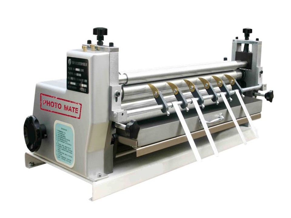 เครื่องทากาวลาเท็กซ์ ทำปฏิทิน กล่อง สลากผลิตภัณฑ์ latex glue machine รุ่น 100 ซม.