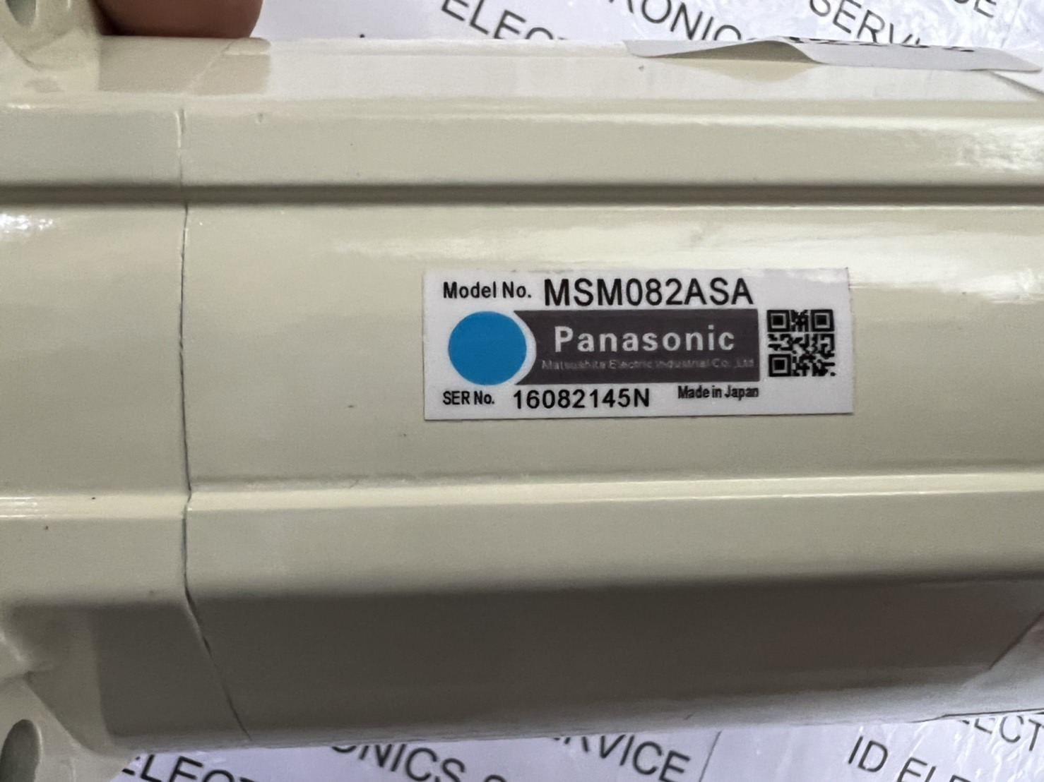 SERVO MOTOR " PANASONIC " MODEL : MSM082ASA