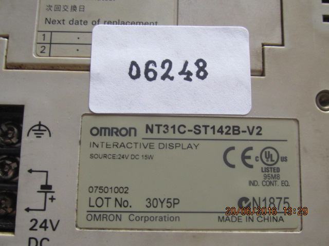 LCD TOUCH SCREEN " OMRON " MODEL : NT31C-ST142B-V2