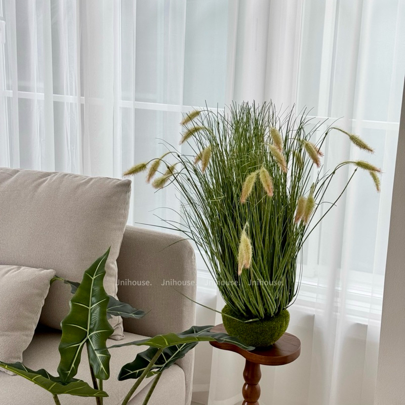 [พร้อมส่ง] Jnihouse : ต้นหญ้าประดิษฐ์ (Artificial Grass Potted)(Tree)