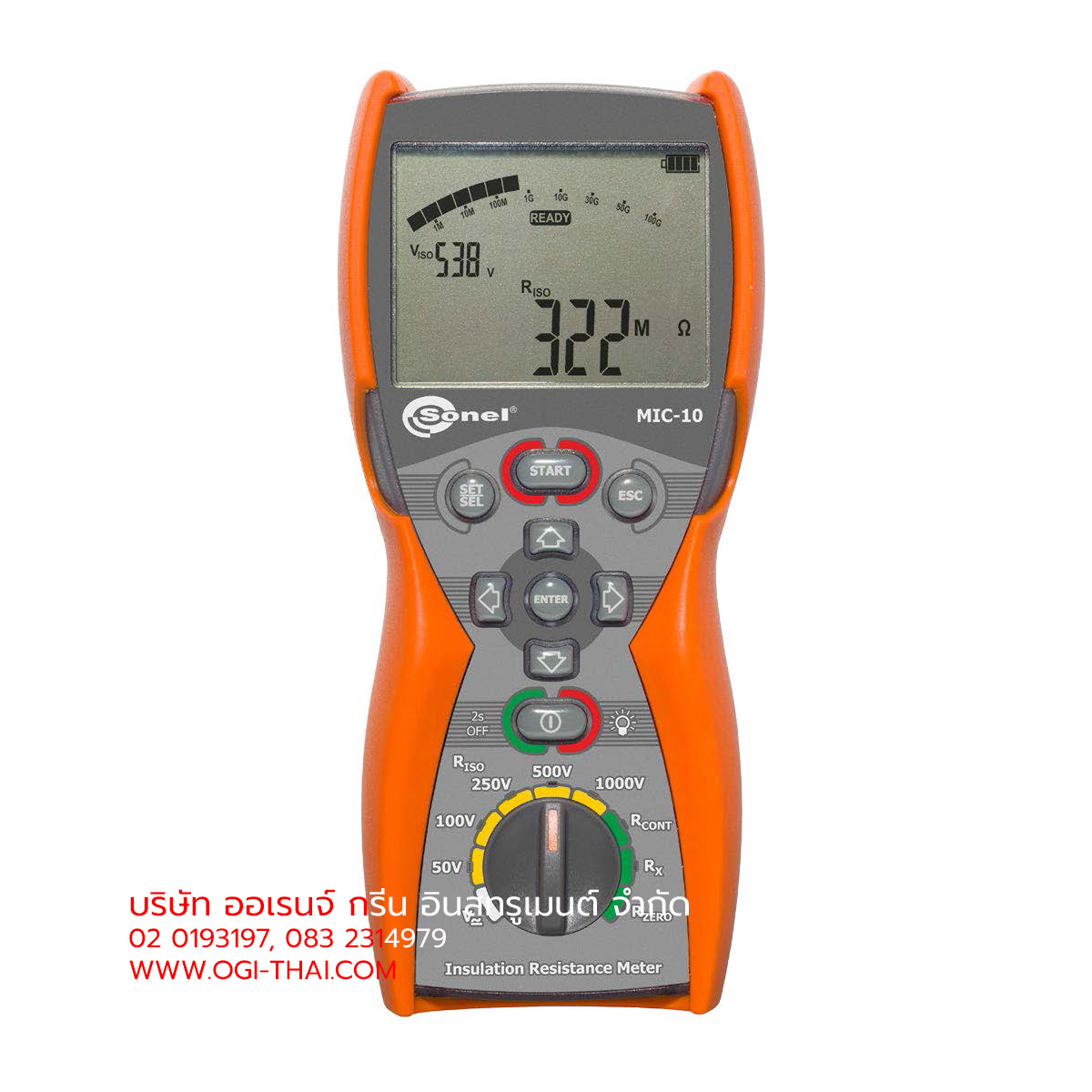 MIC-10 เครื่องวัดค่าความเป็นฉนวน 1000VDC