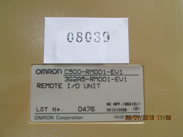 PLC " OMRON " MODEL : C500-RM001-EV1