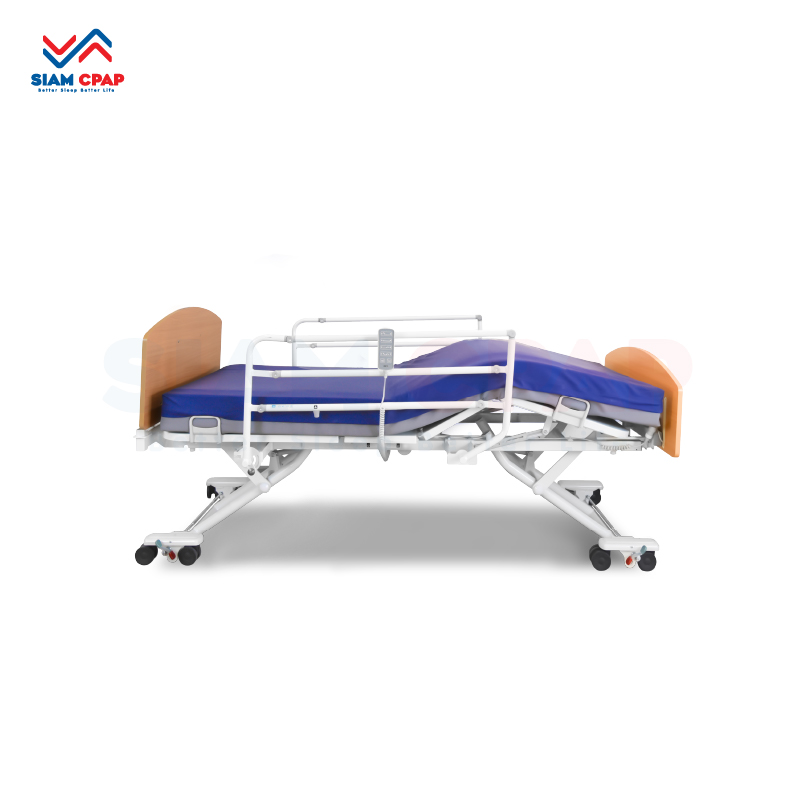 เตียงผู้ป่วยไฟฟ้า 8 ฟังก์ชั่น ปรับขยายความยาวได้ Invacare รุ่น CS8 Floorline King Bed รับประกันศูนย์ไทย 6 ปี