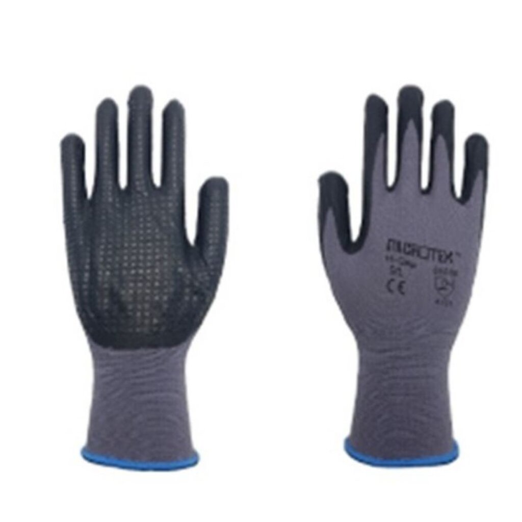 MICROTEX@HI-GRIP-DOT-Size-L.ถุงมือถักเคลือบไมโครโฟม