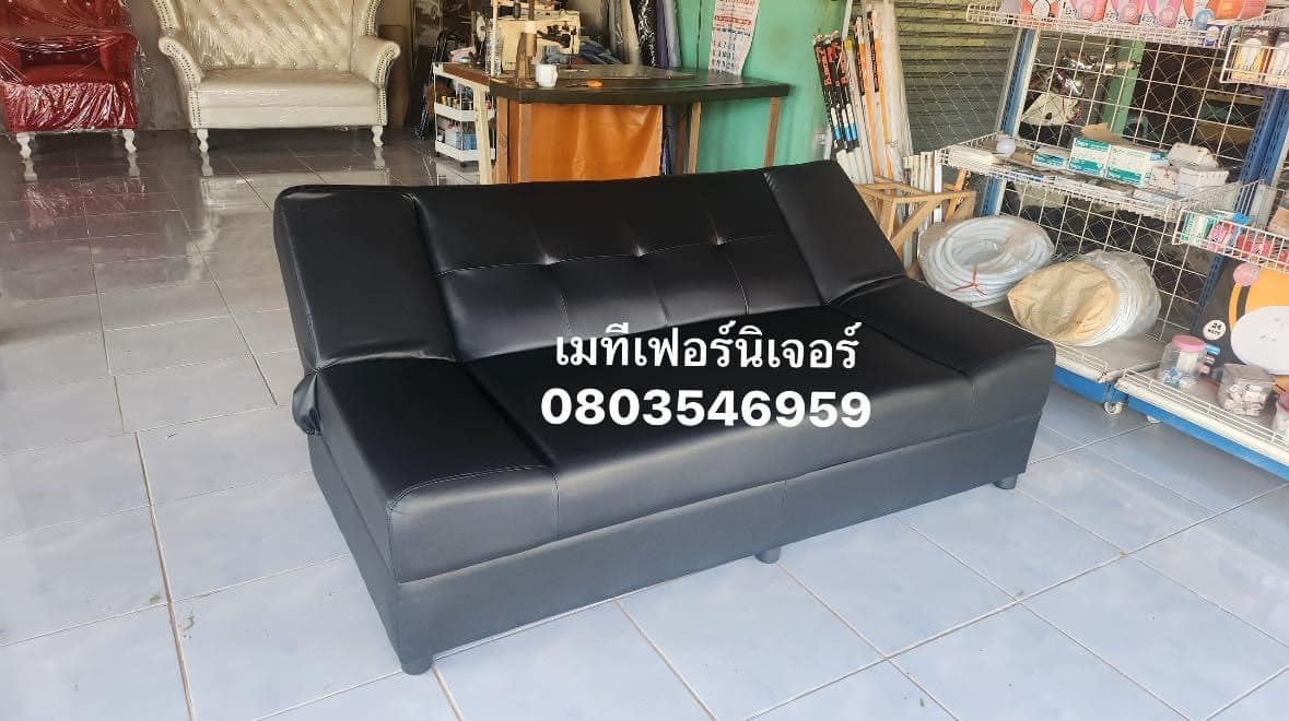 โซฟาเบด ปรับนอนได้3ระดับ หนังเทียม หนังPD PVC ผ้ากำมะหยี่ สั่งทำ เลือกสีได้