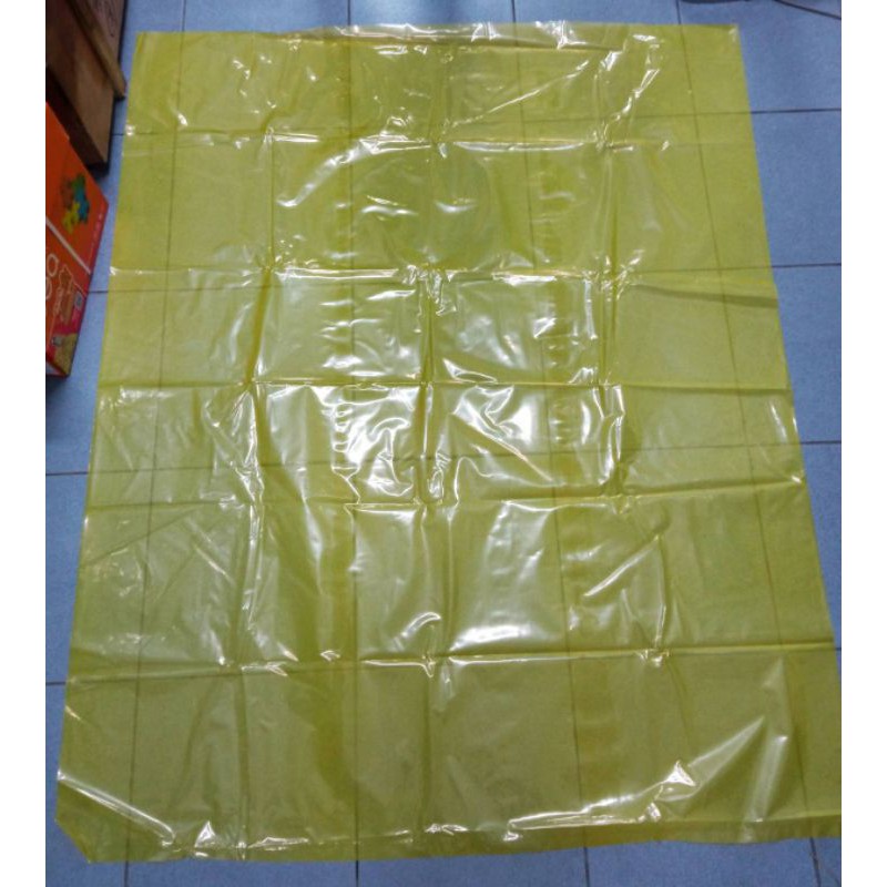 ถุงพลาสติกเนื้อLDPEสีเหลือง ถุงขยะ