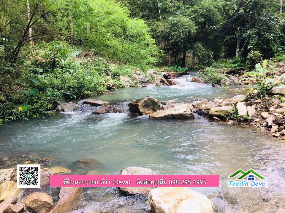 ที่ดินนครนายก ติดลำธารสวยๆ ที่ดินแปลงสวย 6 ไร่ ทำเลดี ในอ้อมกอดของขุนเขา ด้านหลังติดลำธารธรรมชาติ