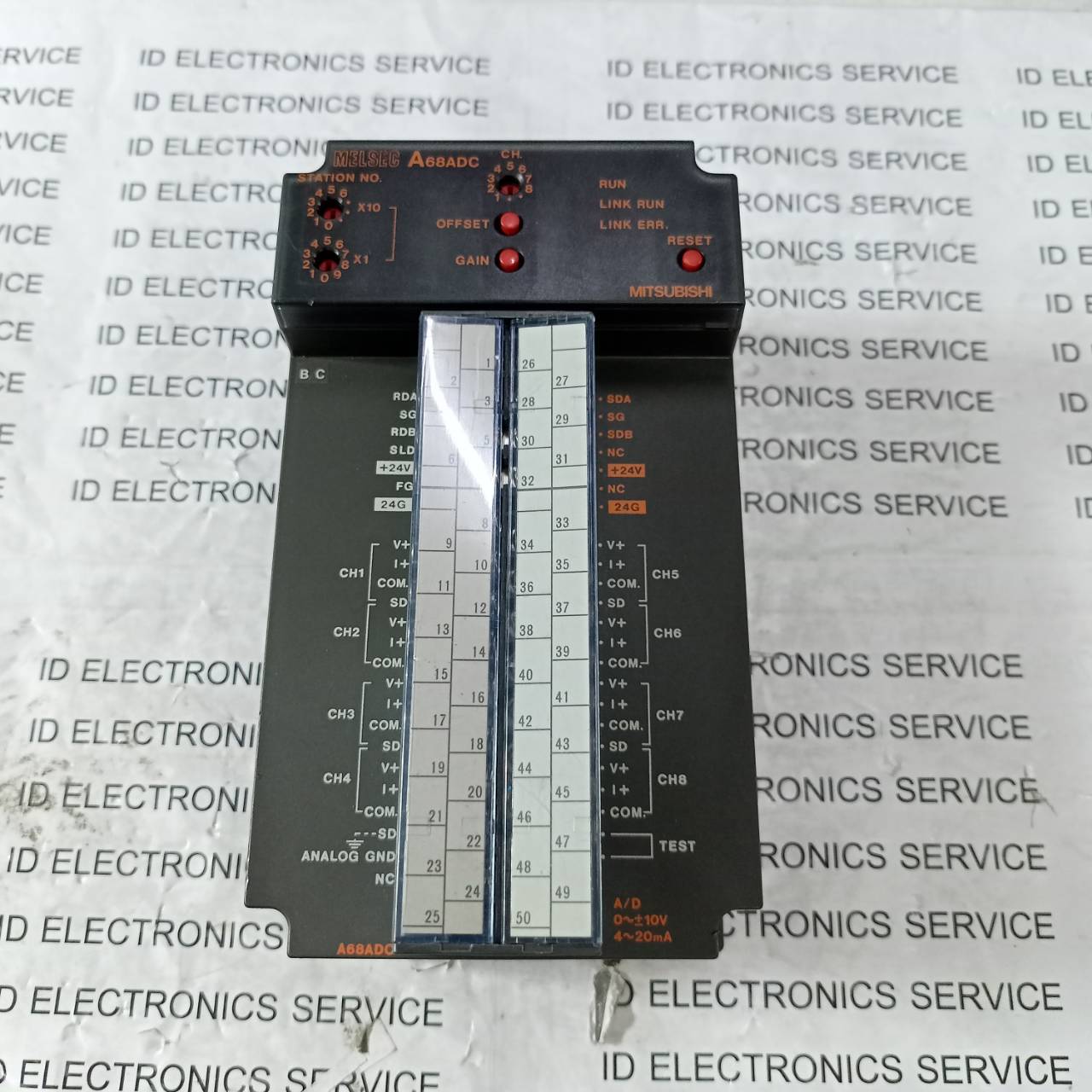 PLC " MITSUBISHI " MODEL : A68ADC