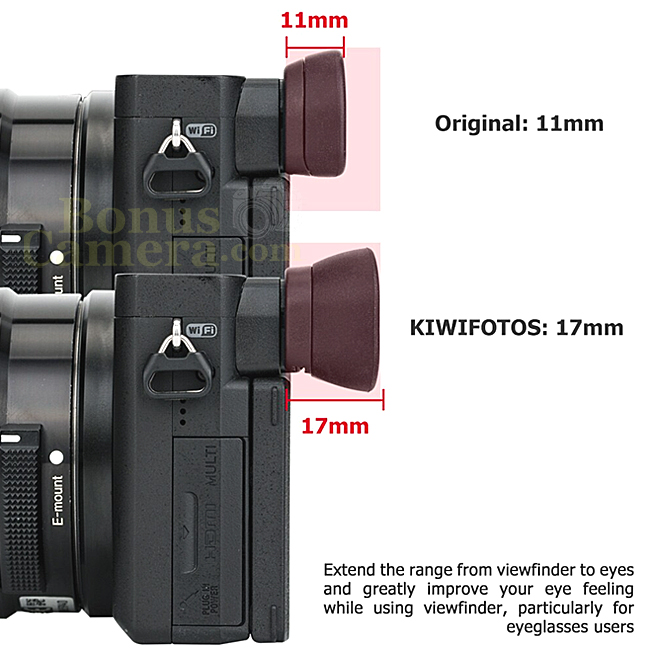 KE-EP17 ยางรองตากล้องโซนี่ A6400,A6500,A6600 แทนSony FDA-EP17 eye cup