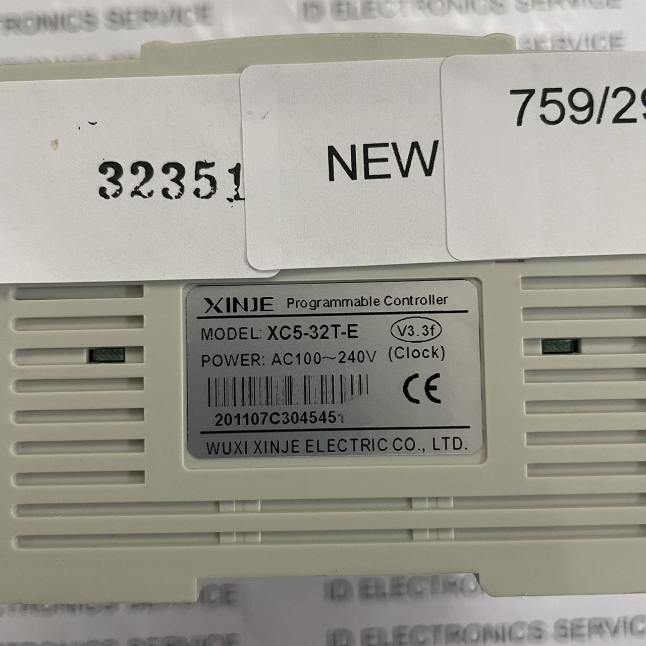 PLC " XINJE " MODEL : XC5-32TE-E