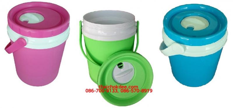 P11016 กระติกโอเลี้ยง 1 ลิตร ใส่หลอดได้ No.9808 (ราคาส่งต่อ 12 ใบ: 235 บาท)