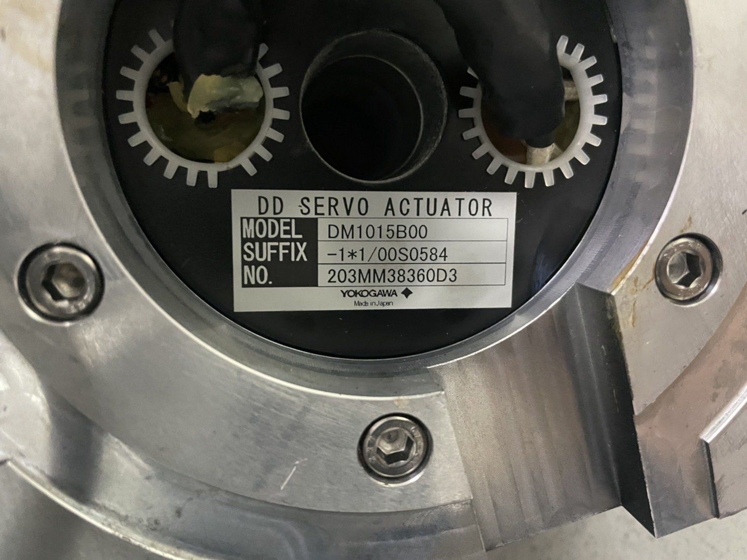 SERVO MOTOR " YOKOGAWA " MODEL : DM1015B00