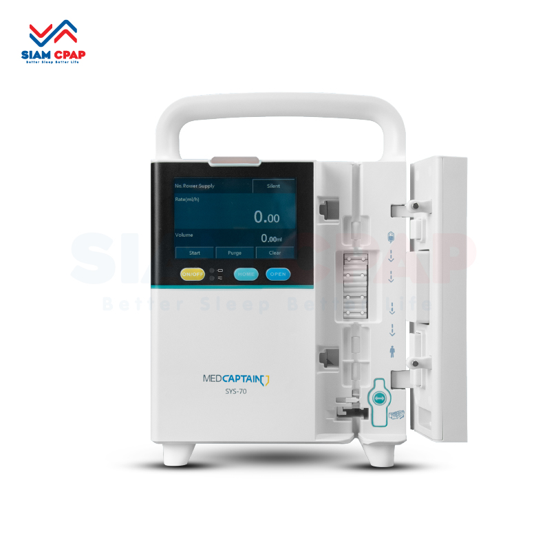 เครื่องควบคุมการให้สารละลายทางหลอดเลือดดำ Infusion pump Medcaptain รุ่น SYS-70 รับประกันศูนย์ไทย 1 ปี