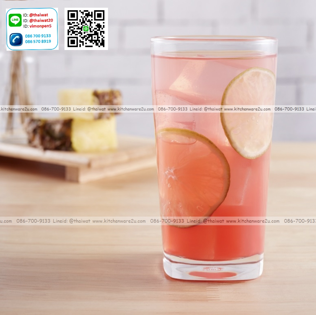 P10555 แก้วใส 14 ออนซ์ (7.3*7.3*15 cm) No.100414 (ราคาส่งต่อ 1 ลัง: 4 โหล:48 ใบ)