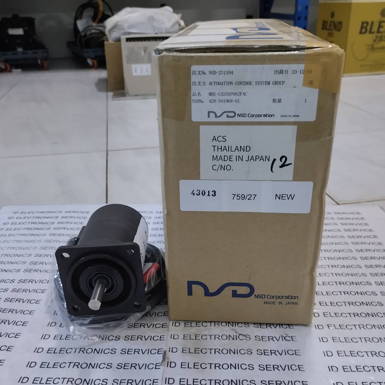 ENCODER " NSD " MODEL : MRE-G320SP062FAC