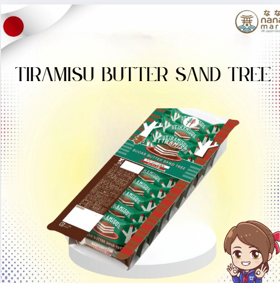🍰 シュガーバターサンドの木 Tiramisu Sugar Butter Sand Tree 10pc บัตเตอร์แซนทรี 10 ชิ้น🍰