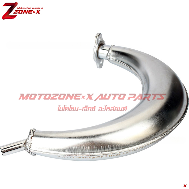 ท่อไอเสียทรงกล้วย Muffler Exhaust 2-Stroke 49cc 60cc 66cc 80cc 2-Stroke Engine Motor Motorized Bicycles Motorized Bike MOTOZONE-X(โมโตโซน-เอ็กซ์) อะไหล่ Part