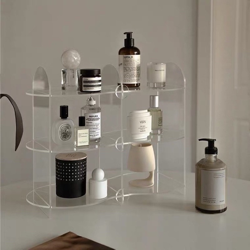 [พร้อมส่ง] Jnihouse : วางอะครีลิคใส ชั้นวางน้ำหอม ชั้นวางของ