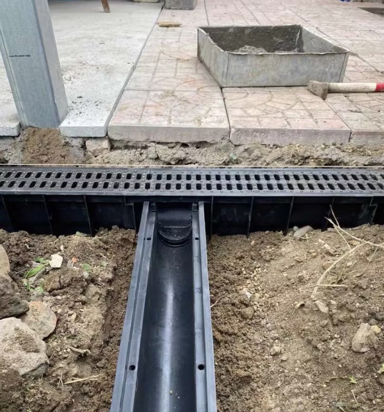 รางระบายน้ำ โพลีเมอร์ 30 ซม. (พร้อมฝาปิด)