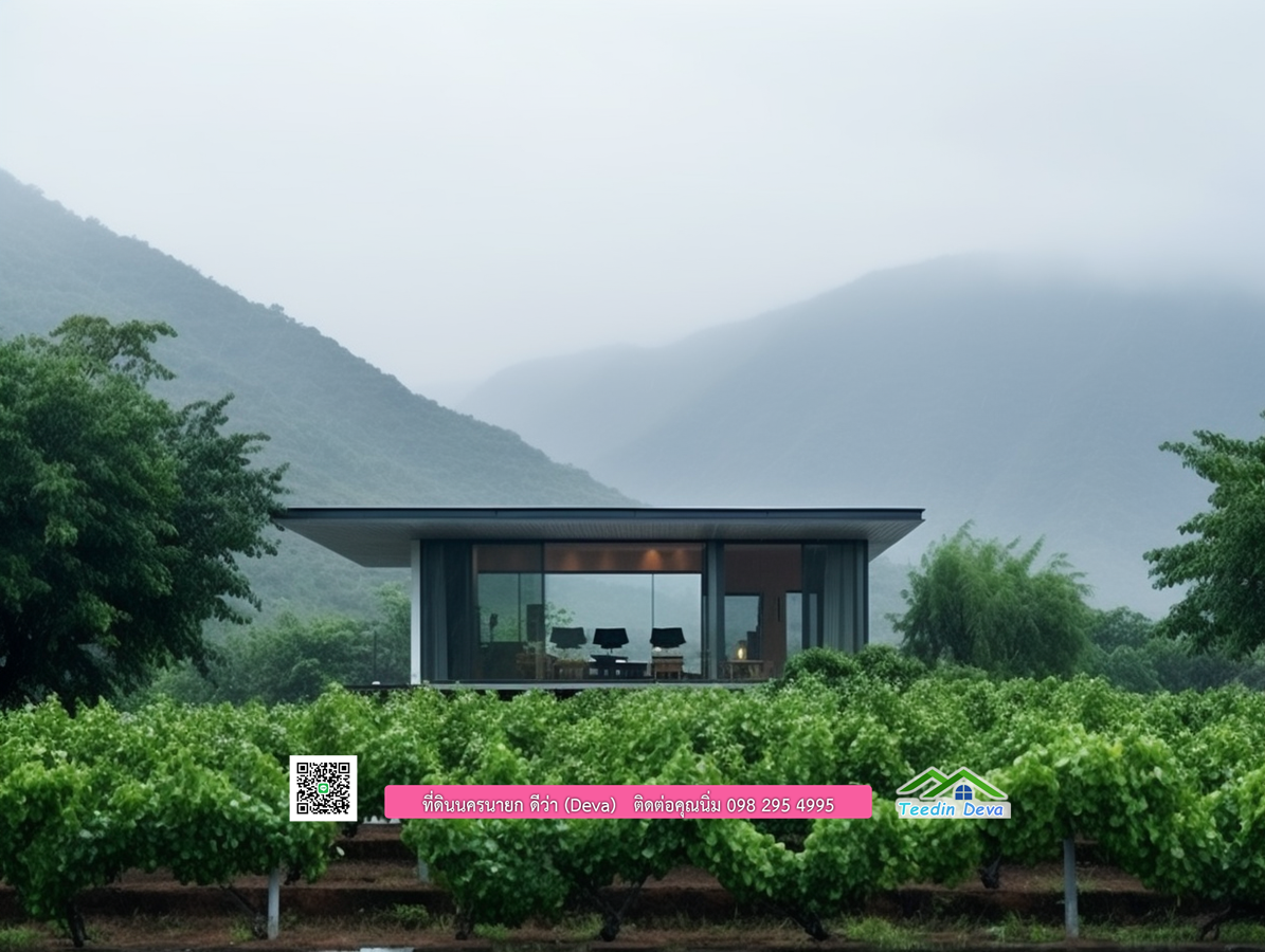 แบบบ้านตากอากาศหลังเล็ก ออกแบบรับฤดูฝน