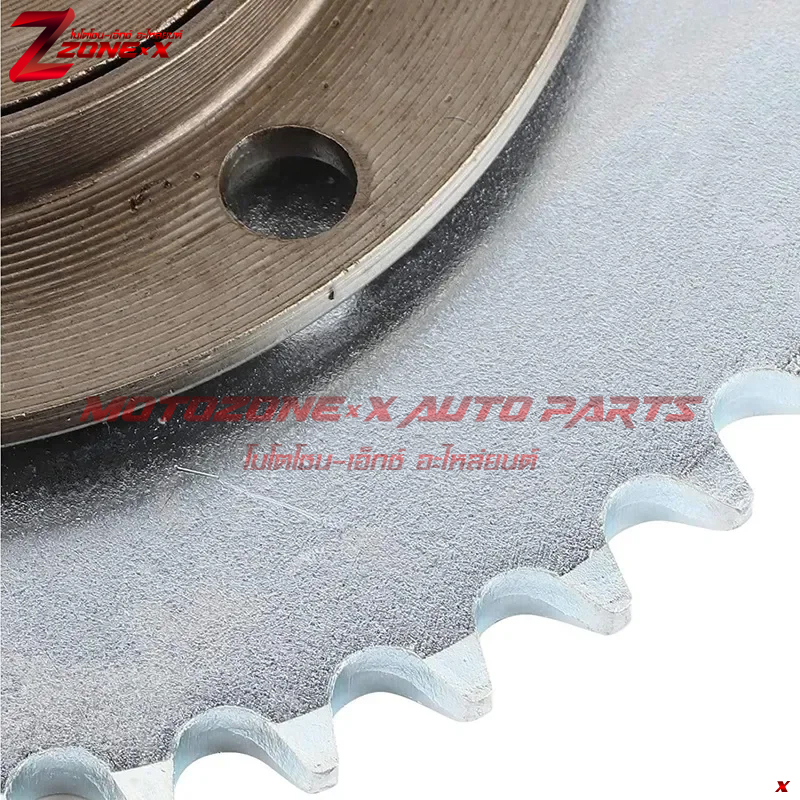 สเตอร์หลังจักรยาน ฟรีวีล Freewheel Scooter Rear wheel T8F 44T 4 hole Sprocket chain drive gear+Freewheel Adapter MOTOZONE-X(โมโตโซน-เอ็กซ์) Part อะไหล่