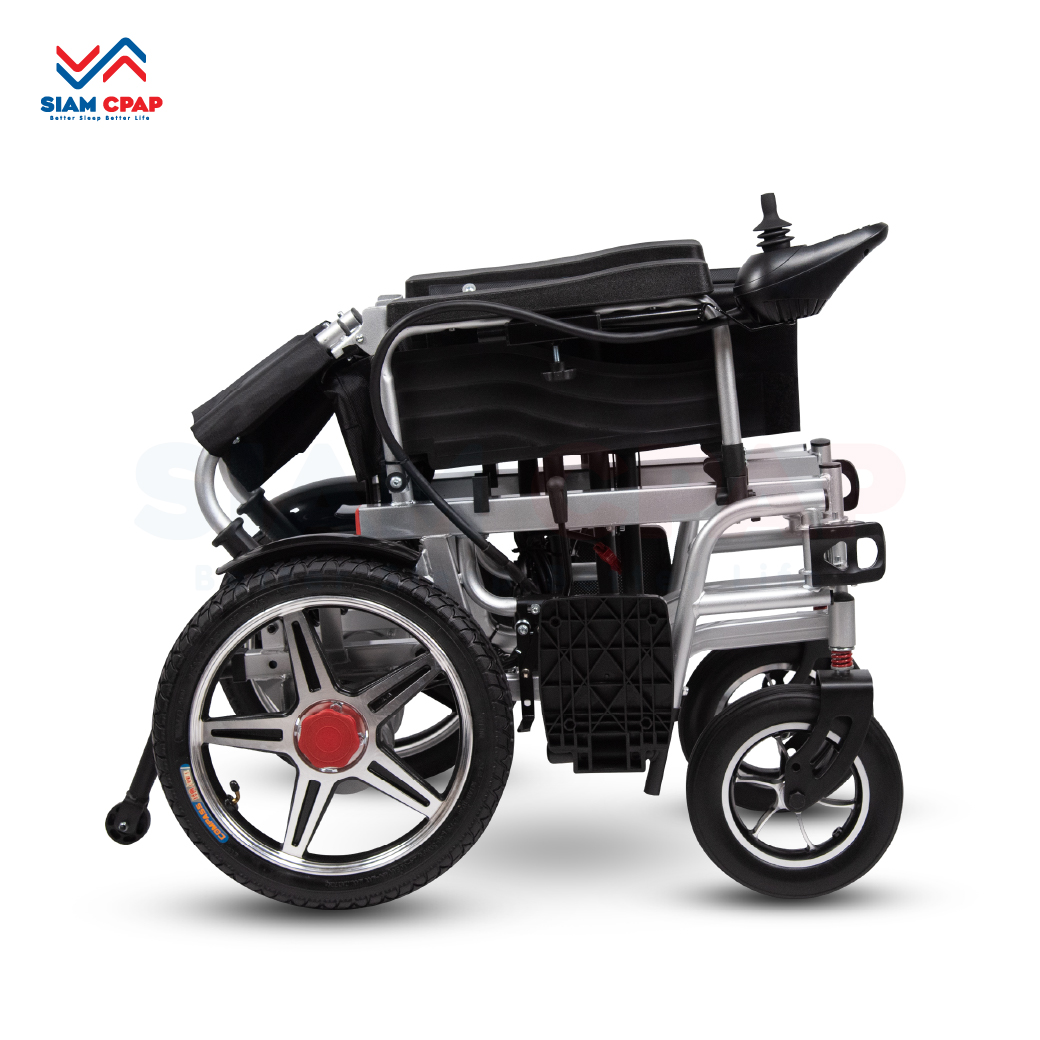รถเข็นไฟฟ้า แบบพับได้ WT-6011 (Foldable Electric Wheelchair) รุ่นราคาประหยัด รับประกัน 1 ปี