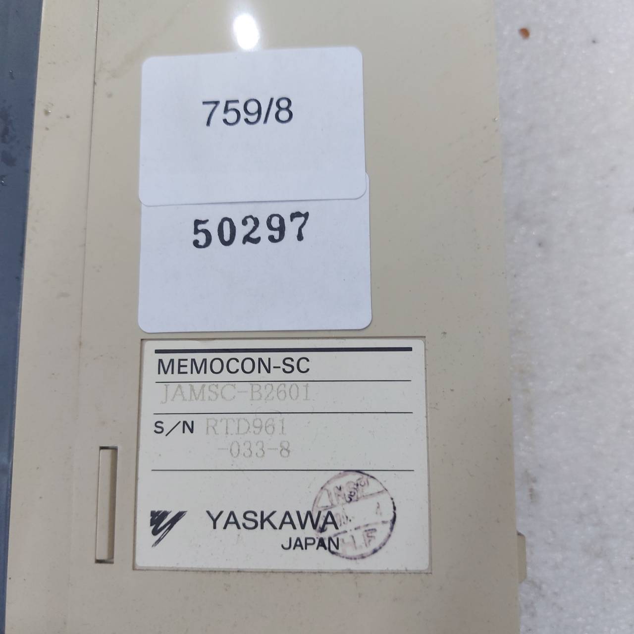PLC " YASKAWA " MODEL : JAMSC-B2601
