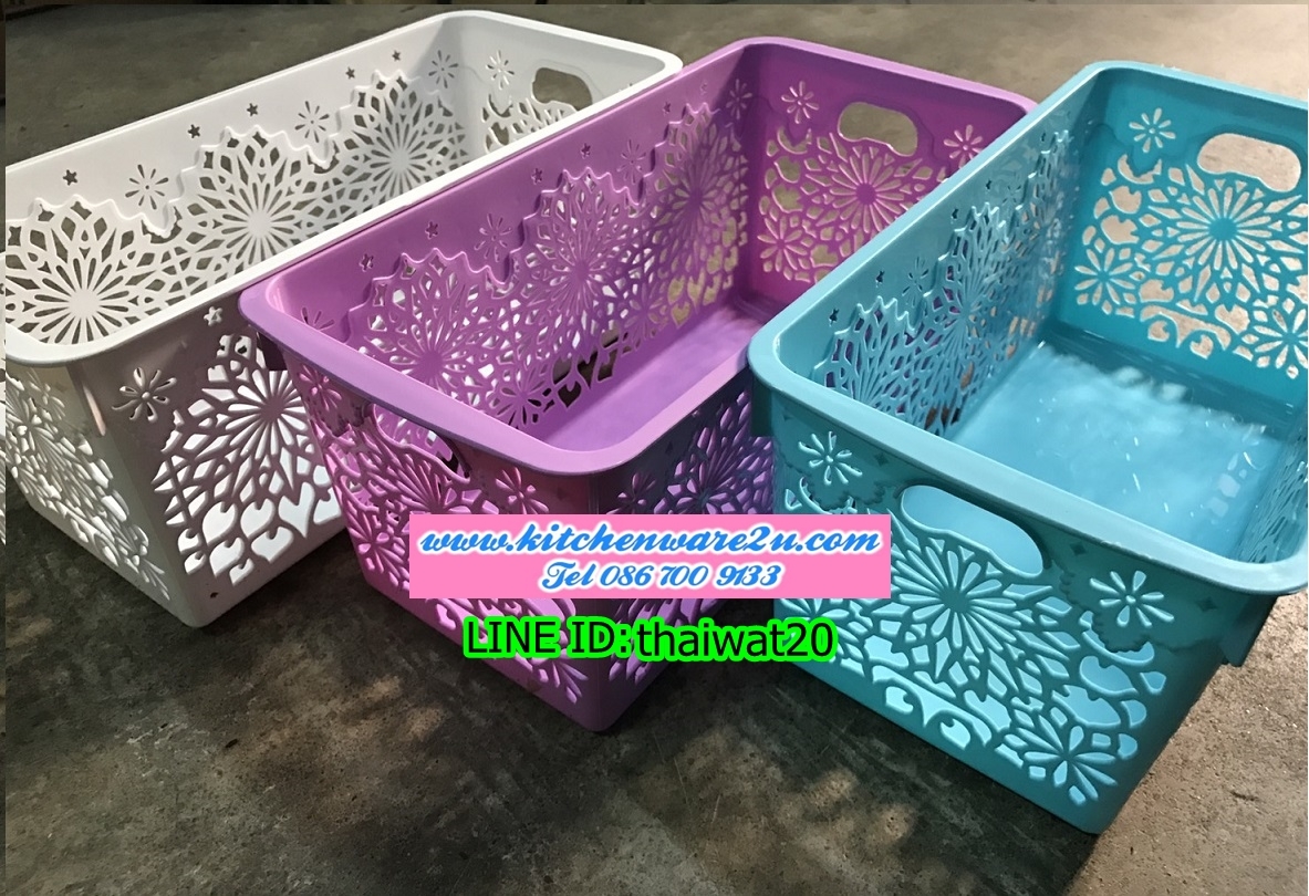 P10216 ตะแกรงเอนกประสงค์ (14*29*12 cm) สีสวยมาก (ราคาส่งต่อ 1 โหล:12 ใบ) ขายส่งทุกอย่าง 20 บาท