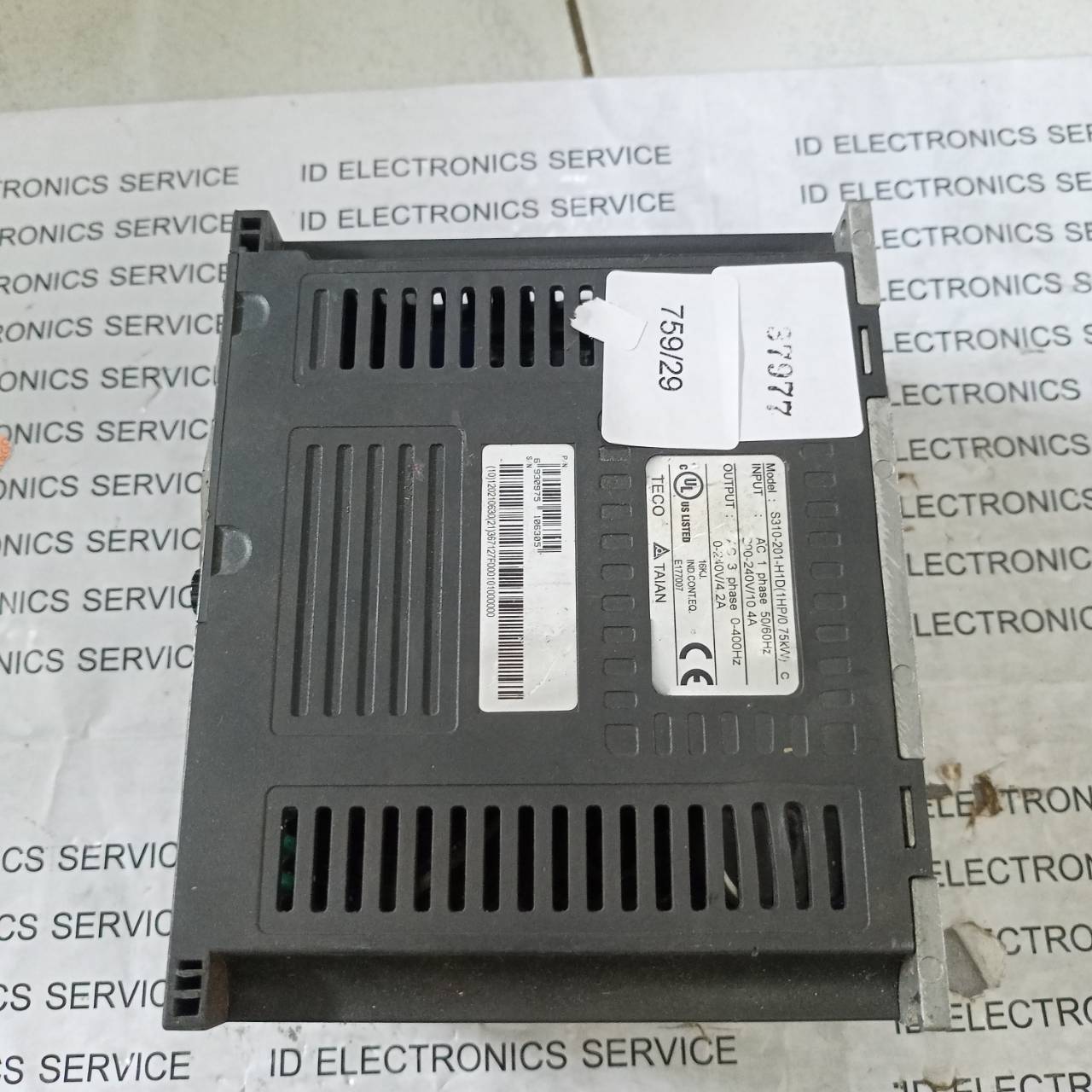 SERVO DRIVE " TECO " MODEL : S310-201-H1D