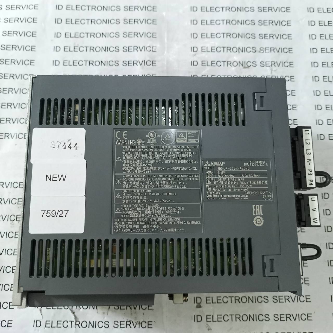 ขาย MR-J4-350B-KS020 DRIVE "MITSUBISHI"