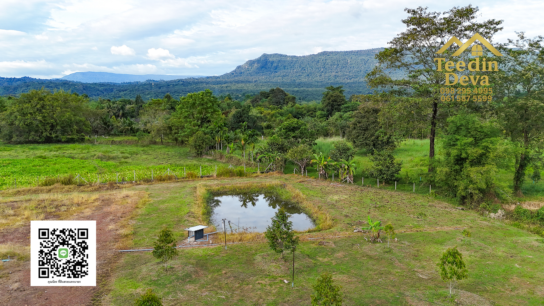 💭 ตื่นเช้าลมเย็น เห็นเขาใหญ่ตรงหน้า... ที่ดินสวนผลไม้ 2 ไร่ 3 งาน ต.นาหินลาด อ.ปากพลี จ.นครนายก