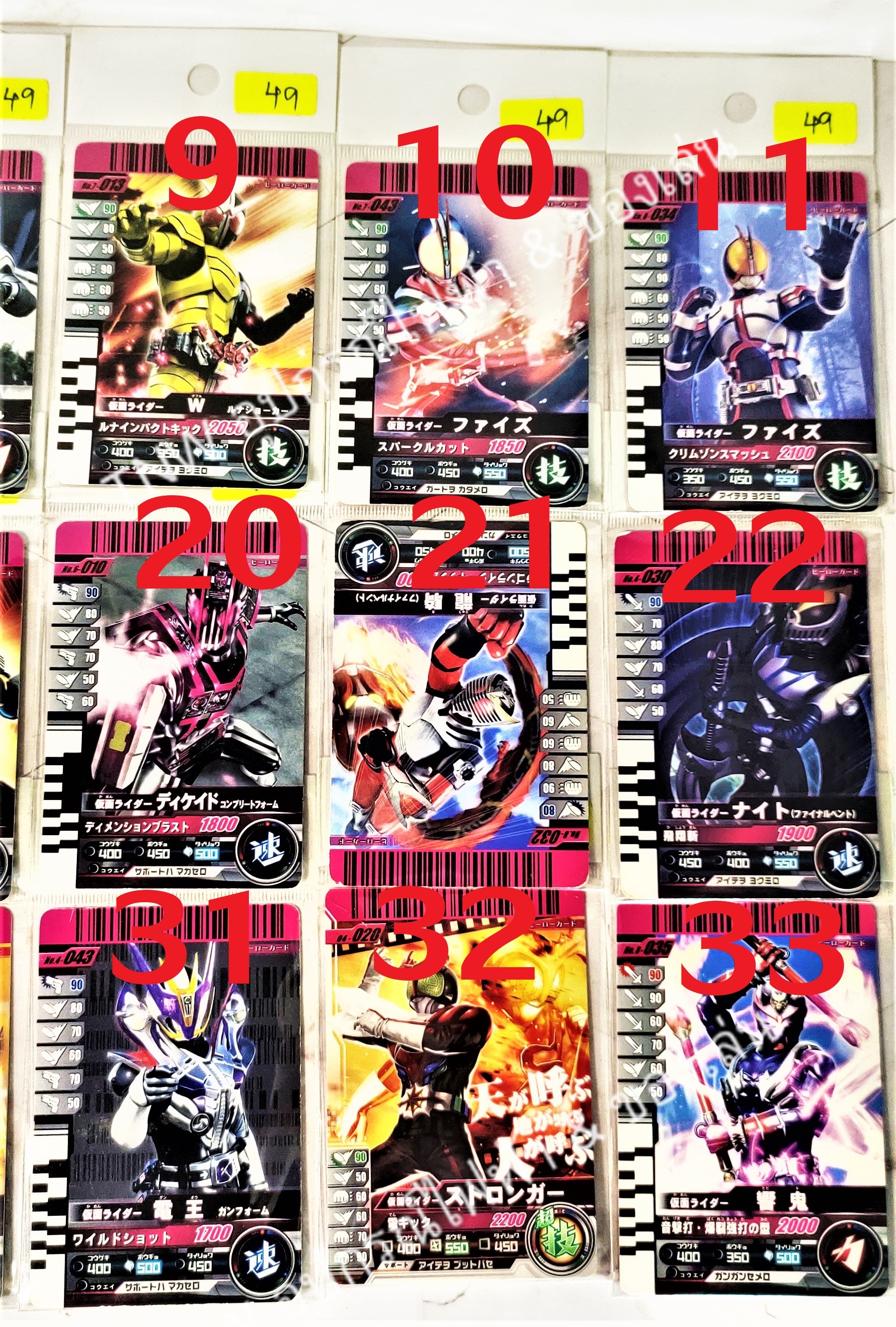 การ์ดมาสค์ไรเดอร์ดีเคท Masked Rider Decade (DX Decade Card)