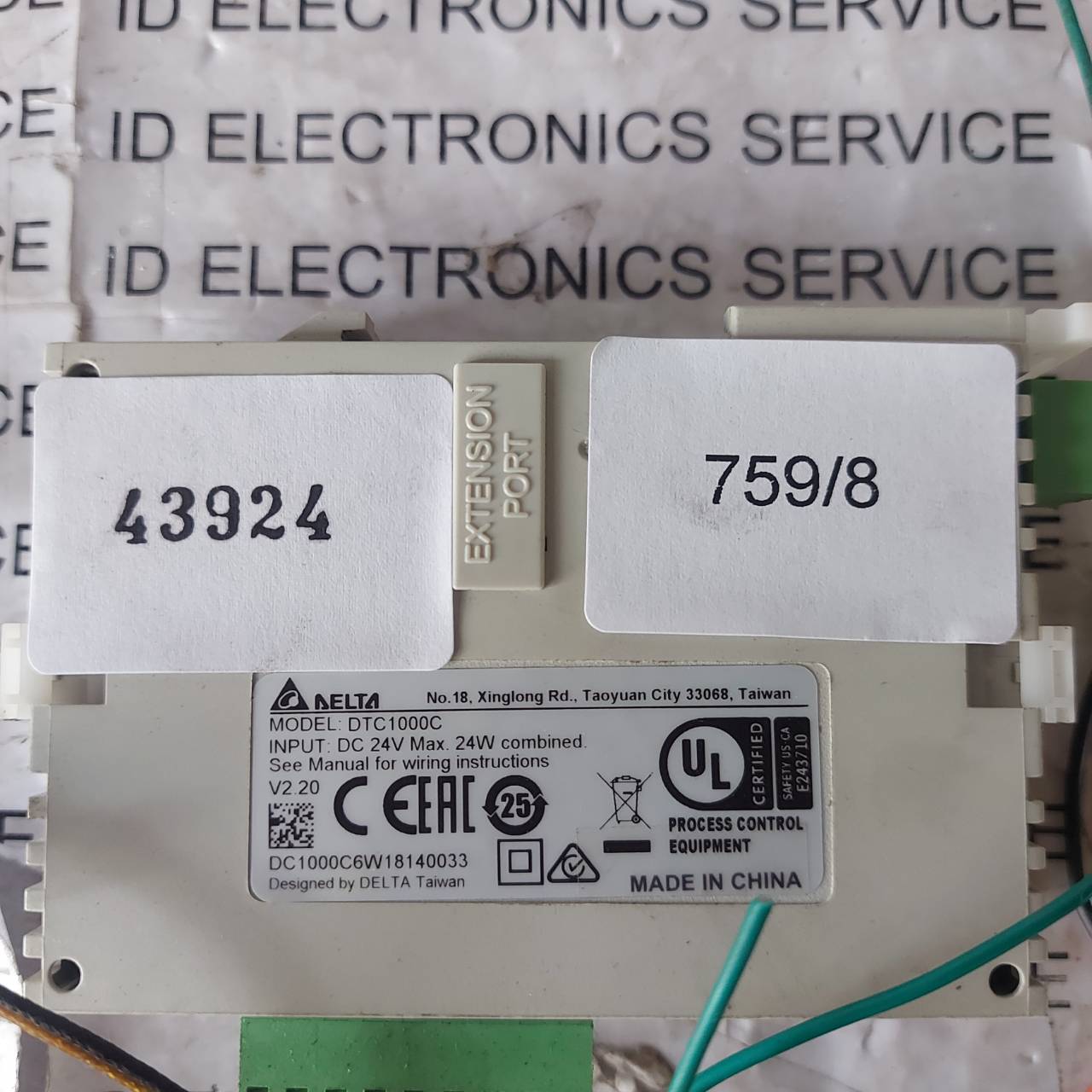 PLC " DELTA " MODEL : DTC1000C