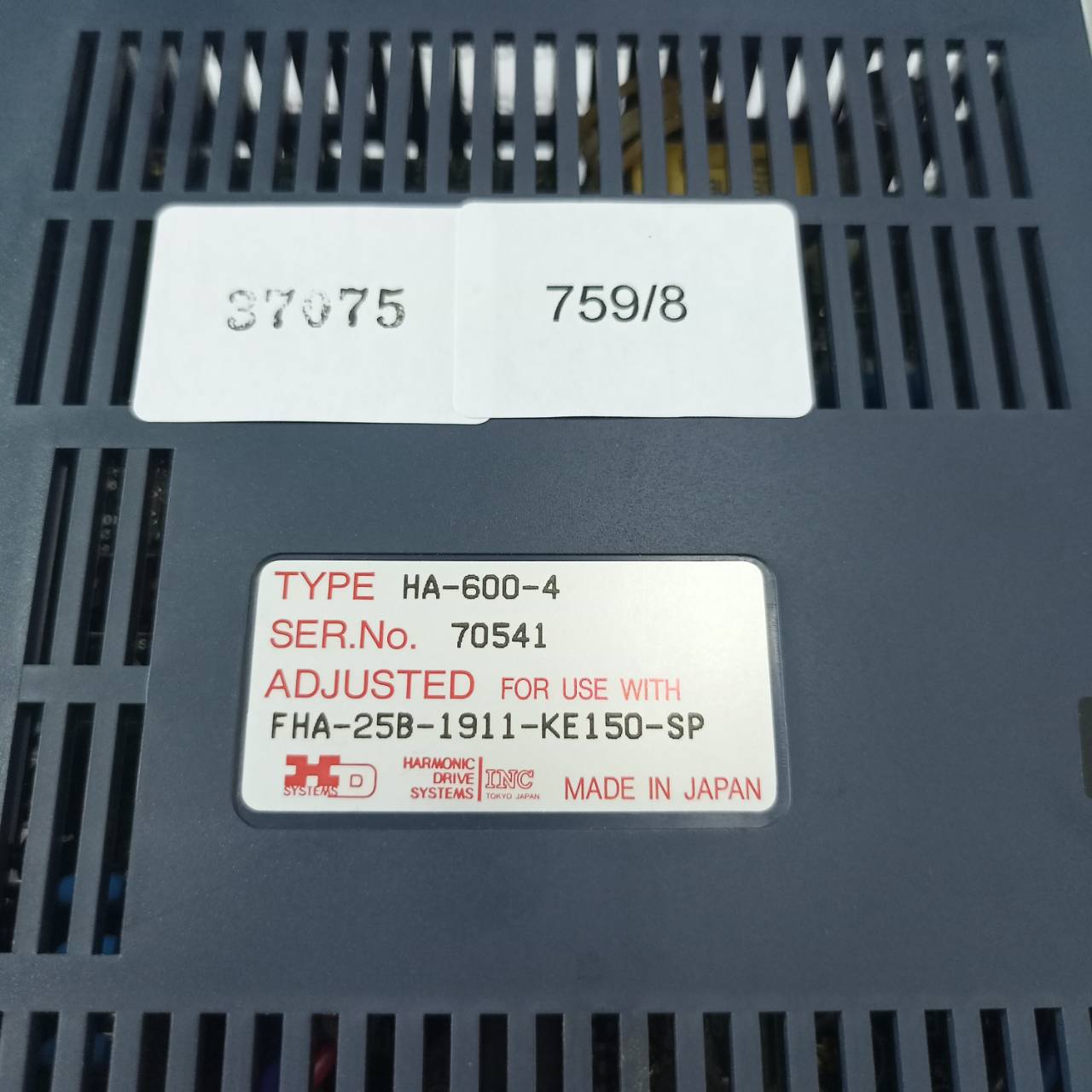 SERVO DRIVE " HARMONIC " MODEL : HA-600-4