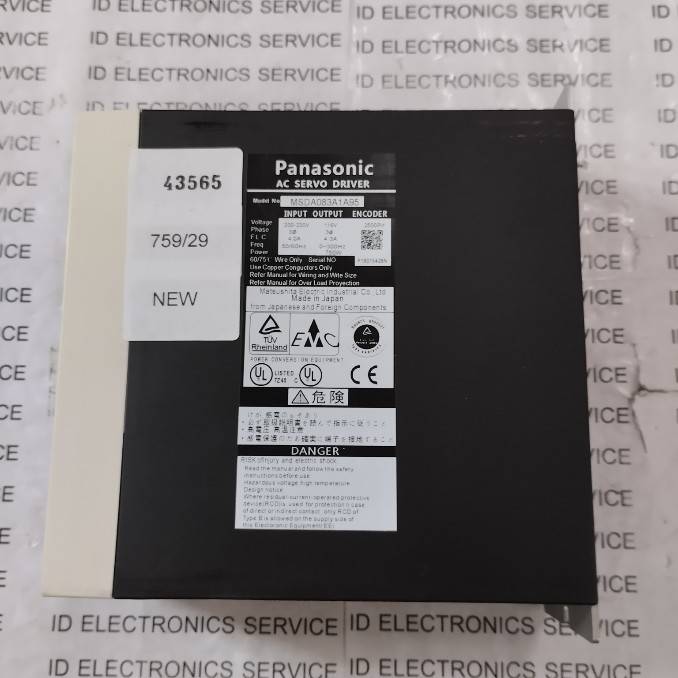 SERVO DRIVE " PANASONIC " MODEL : MSDA083A1A95