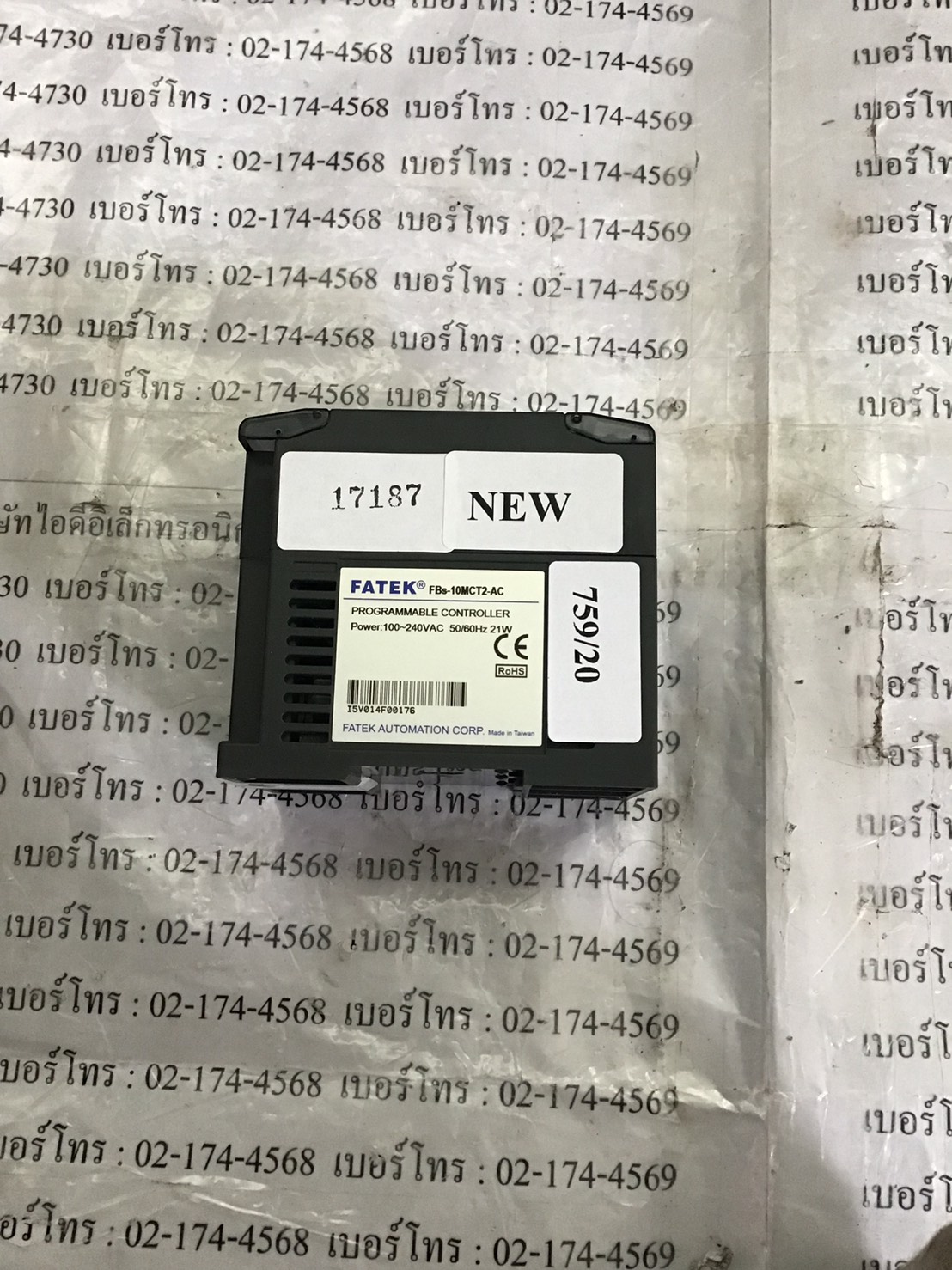 PLC " FATEK " MODEL : FBS-10MCT2-AC