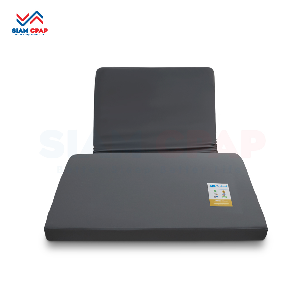 ที่นอนยางพารา กระจายแรงกดทับ นุ่มสบาย ทนทาน Realpad TOP New ปลอกหุ้มหนัง PU รับประกัน 5 ปี