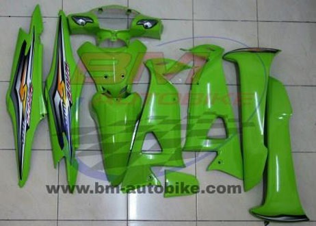 ชุดสี WAVE100S 2005 U BOX ทั้งคัน 10ชิ้น สีเขียว134ล้วน 4 กก.