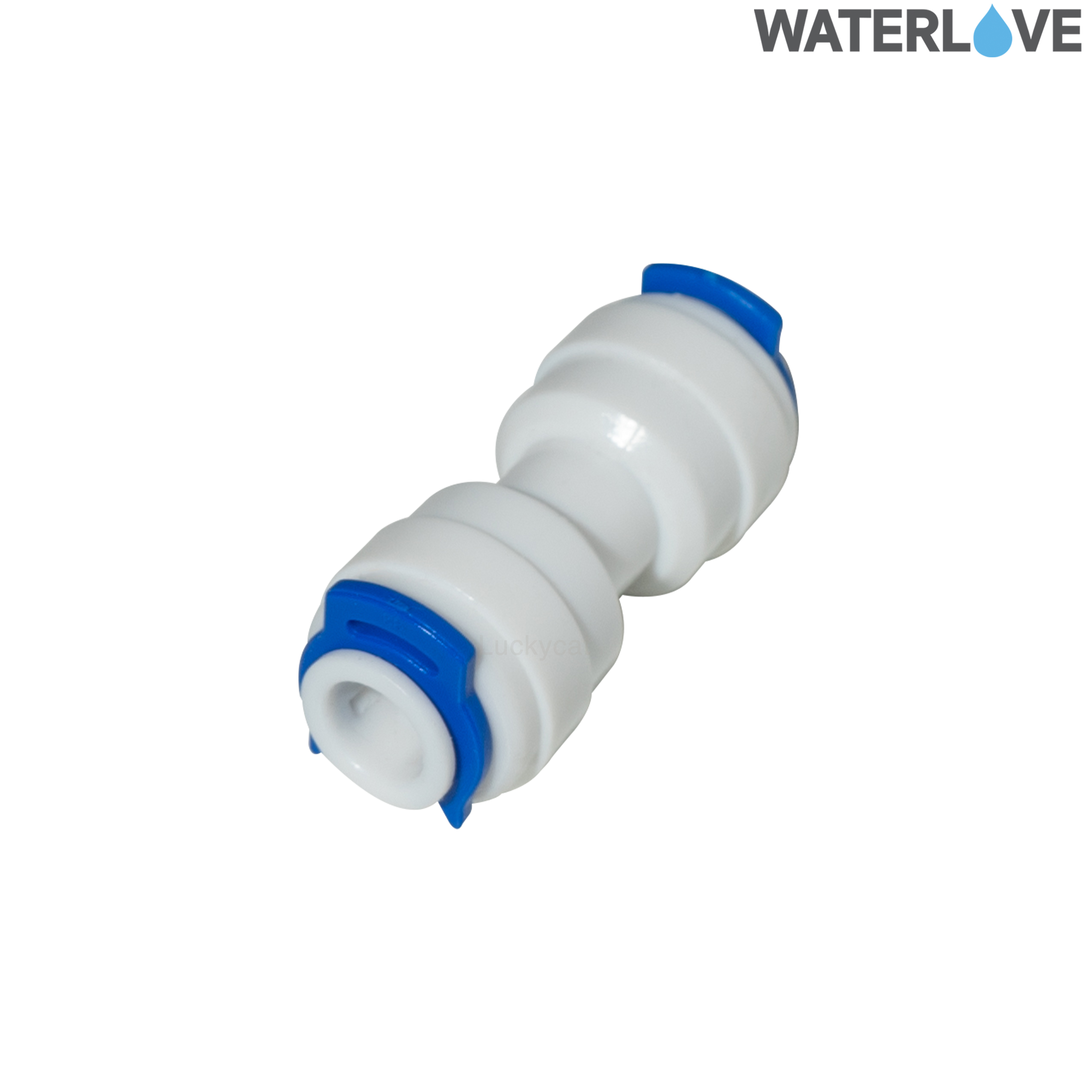 ข้อต่อตรง ขนาด 2 หุน 1/4'' มีคลิปล็อค สำหรับสายน้ำ PE สายเครื่องกรองน้ำ