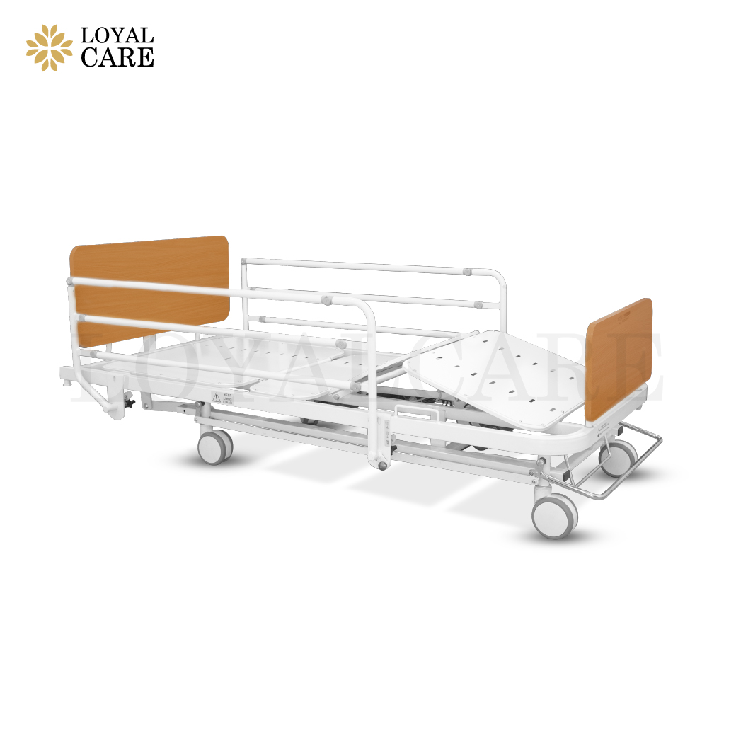 เตียงผู้ป่วยไฟฟ้าลายไม้ 3 ไกร์ (USA) ยี่ห้อ Invacare รุ่น 1601CL